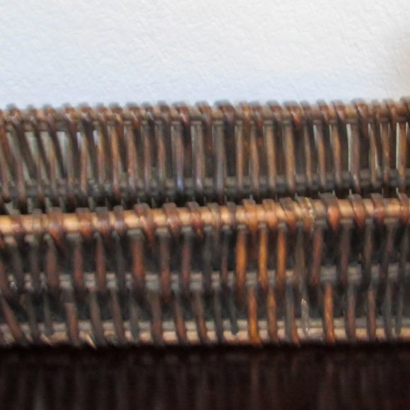 Vintage Rectangle Wicker Basket - Picture 2 of 7